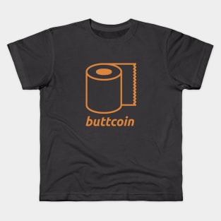 Buttcoin The Great Toilet Paper Shortage of 2020 Kids T-Shirt